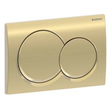 Geberit Alpha01 Dual Flush Plate - Round - Brass Colour (115.035.QE.1)