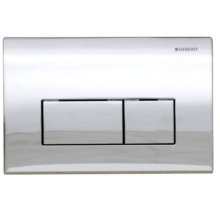 Geberit Kappa50  Dual Flush Plate - Gloss Chrome (115.260.21.1)