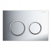 Geberit Omega20 dual flush plate - bright chrome (115.085.KH.1)