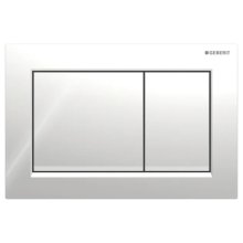 Geberit Omega30 dual flush plate - polished chrome/matt trim (115.080.KH.1)