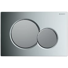 Geberit Sigma01 Dual Flush Plate - Gloss/Matt Chrome (115.770.KA.5)