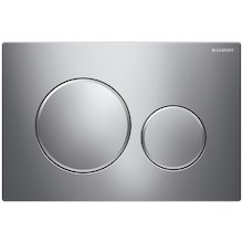 Geberit Sigma20 Dual Flush Plate - Brushed/Matt Chrome (115.882.KH.1)