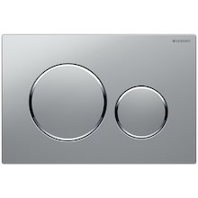 Geberit Sigma20 Dual Flush Plate - Matt/Brushed Chrome (115.882.KN.1)