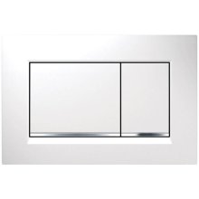 Geberit Sigma30 Dual Flush Plate - White/Gloss Chrome (115.883.KJ.1)