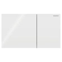 Geberit Sigma70 flush plate - white glass (242.813.SI.1)