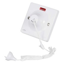Hager 50A DP Ceiling Switch With LED Indicator - White (WMCS50N)