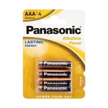 Regin Panasonic Alkaline Batteries 4 x AAA (LR03) 1.5V (REGEAAA4)