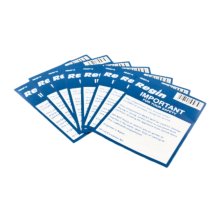 Regin Warning Compartment Sticker - 8 Per Pack (REGP15)