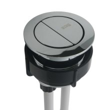 Roca 48mm Dual Flush Push Button to Suit Cistern Lid Hole of 38mm - Chrome (AH0018800R)