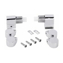 Roca Replacement Soft Close Toilet Seat Hinge Set & Dampers Chrome Brass - Happeniong Senso/New Clas (AI0001200R)