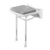 AKW 200 Series Compact Fold Up Seat With Pad - Grey (02000P) - thumbnail image 1