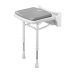 AKW 200 Series Compact Fold Up Seat With Pad - Grey (02000P) - thumbnail image 1