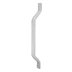 AKW Flat Ended Stainless Steel White Grab Rail - 445mm (01210WH/2) - thumbnail image 1