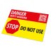 Atom Danger Safety Label (AT-LBG10P-10) - thumbnail image 1