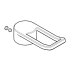 Bristan Saffron Hot Handle Assembly - Black (210H80913DH-FEU09) - thumbnail image 1
