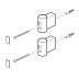 Bristan Smile wall bracket assembly - chrome (1406A0A) - thumbnail image 1