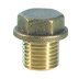 Comm 1/2" Flanged Brass Plug (10070423) - thumbnail image 1