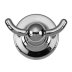 Croydex Flexi-Fix Worcester Double Robe Hook - Chrome (QM461741) - thumbnail image 1