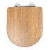 Croydex Levico Flexi-Fix Wood Toilet Seat - Oak Effect (WL610286H) - thumbnail image 1