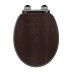 Croydex Montoro Walnut Effect Flexi-Fix Toilet Seat (WL602677H) - thumbnail image 1