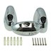 Galaxy 22mm shower head holder and rail ends - chrome (SG08013) - thumbnail image 1