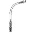 Geberit 390mm 3/8" braided hose (261.358.00.1) - thumbnail image 1