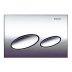 Geberit Kappa20 Dual Flush Plate - Gloss Chrome (115.228.21.1) - thumbnail image 1