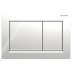 Geberit Omega30 Dual Flush Plate - Gloss/Matt Chrome (115.080.KH.1) - thumbnail image 1