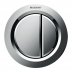 Geberit pneumatic dual flush button - gloss chrome (116.050.21.1) - thumbnail image 1