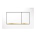 Geberit Sigma30 Dual Flush Plate - White/Gold (115.883.KK.1) - thumbnail image 1