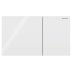 Geberit Sigma70 Flush Plate - White Glass (242.813.SI.1) - thumbnail image 1