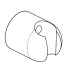 Ideal Standard Fixed Shower Holder - Chrome (B960096AA) - thumbnail image 1