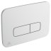 Ideal Standard Oleas M3 Mechanical Dual Flush Plate - Matt Chrome (R0123JG) - thumbnail image 1