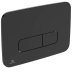 Ideal Standard Oleas M3 Mechanical Dual Flush Plate - Silk Black (R0123A6) - thumbnail image 1