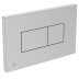 Ideal Standard Solea P2 Pneumatic Dual Flush Plate - Matt Chrome (R0110JG) - thumbnail image 1