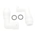 Aqualisa Offset elbow assembly (Pair) (127311) - thumbnail image 1