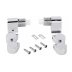 Roca Replacement Soft Close Toilet Seat Hinge Set & Dampers Chrome Brass - Happeniong Senso/New Clas (AI0001200R) - thumbnail image 1