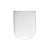 Twyford E500 Round Toilet Seat - Standard Hinge - White (E57861WH) - thumbnail image 1