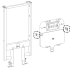 Cistern Tank Clip for Slimline Cistern/Frame (ABSP-20-0104) - thumbnail image 2