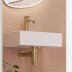 Crosswater 3ONE6 Tall Bottle Trap - Stainless Brushed Brass (TS0402SF) - thumbnail image 2