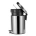 Croydex Five Litre Pedal Bin With Soft Close - Chrome (AJ657341) - thumbnail image 2