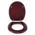 Croydex Mahogany Flexi-Fix Toilet Seat (WL602252H) - thumbnail image 2
