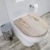Croydex Varese Flexi-Fix Wood Toilet Seat - Grey Oak Effect (WL610131H) - thumbnail image 2
