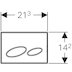 Geberit Kappa20 Dual Flush Plate - Gloss Chrome (115.228.21.1) - thumbnail image 2