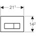 Geberit Kappa50  Dual Flush Plate - Gloss Chrome (115.260.21.1) - thumbnail image 2