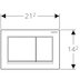 Geberit Omega30 Dual Flush Plate - Gloss/Matt Chrome (115.080.KH.1) - thumbnail image 2