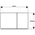 Geberit Sigma70 Dual Flush Plate - Square - Brushed Stainless Steel (115.622.FW.1) - thumbnail image 2