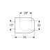 Geberit Smyle Square Toilet Seat - White (500.238.01.1) - thumbnail image 2