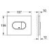 Grohe Arena Cosmopolitan Dual Flush Plate - White (38858SH0) - thumbnail image 2