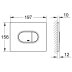 Grohe Arena Cosmopolitan Wall Plate - Matt Chrome (38858P00) - thumbnail image 2